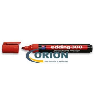 Маркер Edding E-300 (1,5-3,0мм) красный - заправляемый