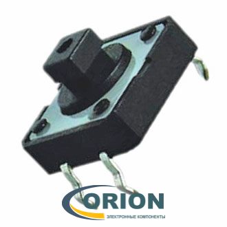 Кнопка KAN1210-0731B с отверстием (12х12х7)