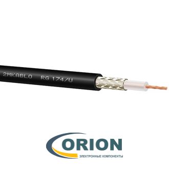 Провод высокочастотный RG174/U 7*0.16 BC+ 1.60 Solid PE + (16*4)*0.10 TC + OD2.80mm, 50ом