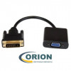 Переходник Видеоконвертер вход DVI-D - выход VGA черный
