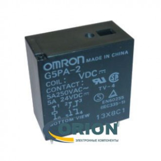 Реле G5PA-2 24VDC 5A 2C OMRON