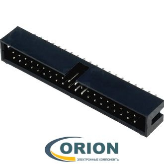 IDC-40MS (BH-40) Вилка 40 контактов на плату, шаг 2.54мм