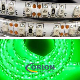 Светодиодная лента герметичная 3528 зеленая, шир. 8мм, отрезок 2.5см (3 LED) 12в (Класс "B") 3528-120G