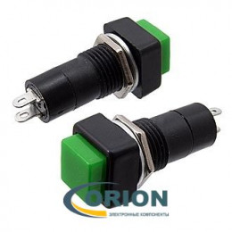 Кнопка PBS-12B OFF-(ON) 250V 2A зеленая