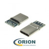 USBA 3.1 С Штекер на кабель USB3.1 TYPE-C 24PM-024