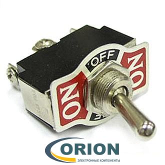 Тумблер KN3(B)-113(A) ON-OFF-(ON) 24V 10A, 12V 20A, 250V 5A