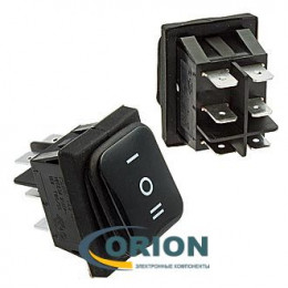 Переключатель, выключатель SB090 IP65 ON-OFF-(ON) 22x30mm 250V 10A (черный)