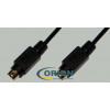 Шнур mini DIN 4 pin штекер (S-VHS) - mini DIN 4 pin штекер (S-VHS) OD4.0мм 1.5м Premier (пластик-никель)