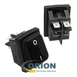 Переключатель, выключатель SB089 IP65 OFF-(ON) 22x30mm 250V 16A (черный)