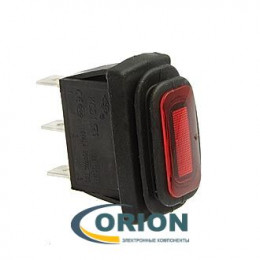 Переключатель, выключатель SB068 IP65 ON-OFF-ON 10.5x28.5mm 250V 16A (красный)