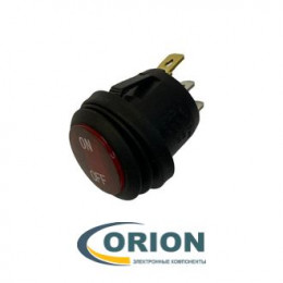 Переключатель, выключатель SB040 RED IP65 ON-OFF ф20.2mm 250V 6A (красный)