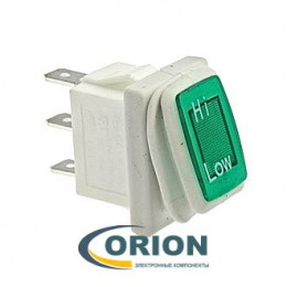 Переключатель, выключатель SB008 IP65 ON-ON 13x19.2mm 250V 6A (зеленый)