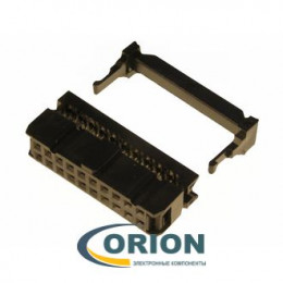 IDC-20F (FC-20P) Розетка 20 контактов на шлейф, 2*10, шаг 2.54мм