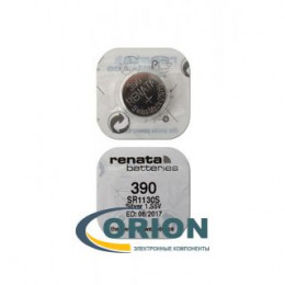 Батарейка 390 (SR1130S) 1.55V Renata 3.5х11.6мм