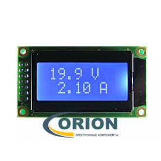 Цифровой вольтамперметр постоянного тока 0...10А/0...100V негатив/белый [SVAL0013NW-100V-I10A]