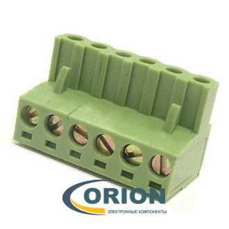 Клеммник разрывной 6 контактов XY2500F-A-06P (2EDGK-06P) 5mm