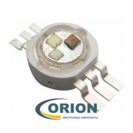 Светодиод без платы Emitter 3W RGB 6 pin (R: 40-50Lm, G: 70-80Lm, B: 30-40Lm)