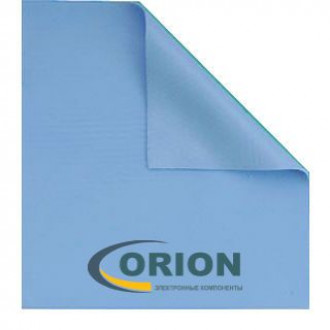 Теплопроводящая прокладка диэлектрическая 100x100x1.0mm 3.2wmk BLUE