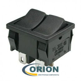 Переключатель, выключатель MRS-2101-С1-B/B 2хON-OFF 250V 3A (черный)