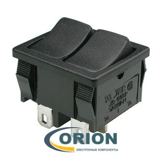 Переключатель, выключатель MRS-2101-С1-B/B 2хON-OFF 250V 3A (черный)