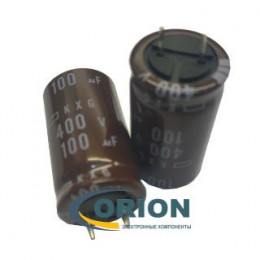 Конденсатор    100uf 400V NIPPON (+105C) KXG 18x32 низкопрофильные