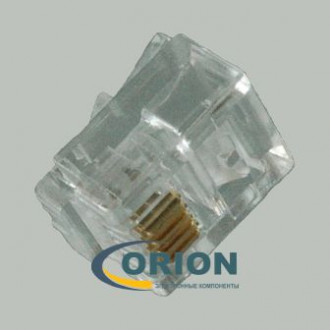 PiN штекер TP6P4C RJ-11 (линия)