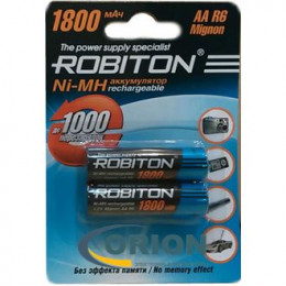 Аккумулятор R6/AA 1.2V 1800mАh NiMh ROBITON [2 штуки]