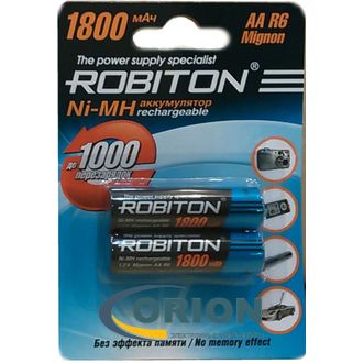 Аккумулятор R6/AA 1.2V 1800mАh NiMh ROBITON [2 штуки]