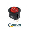Переключатель, выключатель IRS-101-8C = RWB-214 ON-OFF 250V 6.5A 3 pin (красный)