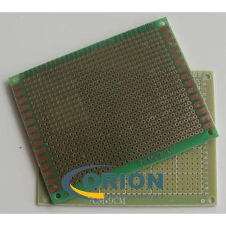 Макетная плата односторонняя  70х90мм шаг 2.54мм (№ 208 / PCB)
