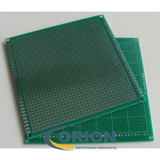 Макетная плата односторонняя 100х100мм шаг 2.54мм (№ 207 / PCB)
