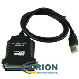Шнур адаптер USB A штекер - LPT DB-36M (Centronics) 0.93м