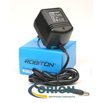 Блок питания нестабилизированный  9V/1.0A B9-1000 ROBITON для радиотелефона