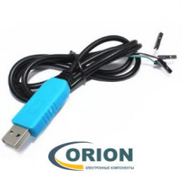 Модуль PL2303 преобразователь USB - UART (COM) с кабелем 4 pin