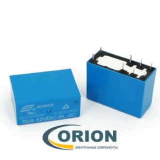 Реле SMI-2P (14FD) 12VDС-SL-2С 12VDC 5A 2C SONGLE