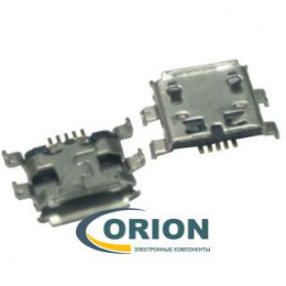 USB micro Розетка на плату 5pin 0.8 DIP FLAT NEW