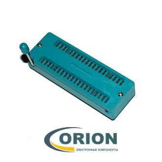 Панель для микросхемы DS1043-400G DIP с нулевым усилием 0.3"-0.6" 40 контактов шаг 2.54мм (SCZP-40)