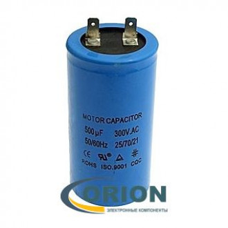 Конденсатор CD60  500uf 300V (±5%) 50x97 клеммы RUICHI