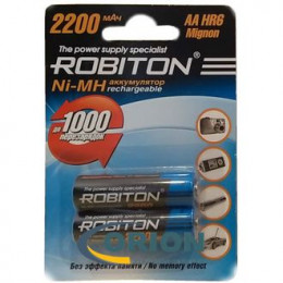 Аккумулятор R6/AA 1.2V 2200mАh NiMh ROBITON [2 штуки]