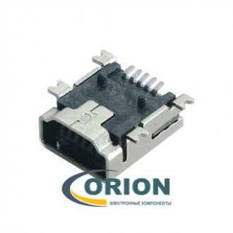 USB mini Розетка на плату угловая 5pin (USB/M-1J)
