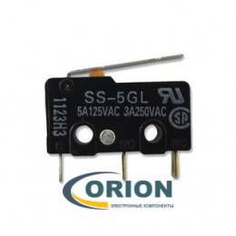 Микропереключатель SS5GL ON-(ON) 250V 3A рычажного типа OMRON
