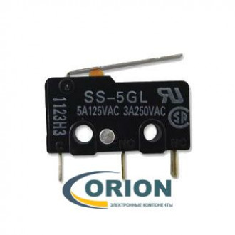 Микропереключатель SS5GL ON-(ON) 250V 3A рычажного типа OMRON