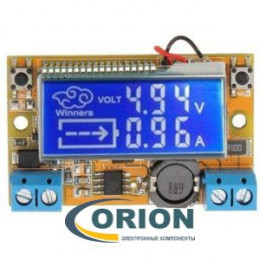 Регулируемый импульсный понижающий стабилизатор напряжения 0.8-30V 3А на XL4015 с ЖК дисплеем
