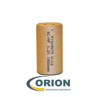 Аккумулятор SC ME-1800SC/HP 1.2V 1800mAh NiCd 23x42мм MINAMOTO