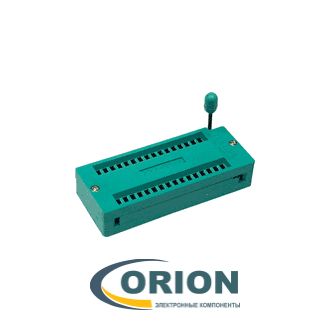 Панель для микросхемы DS1043-320G DIP с нулевым усилием 0.3"-0.6" 32 контакта шаг 2.54мм (SCZP-32)