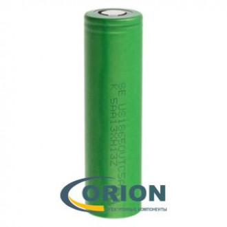 Аккумулятор 2600mAh 3.7V US18650VTC5A (ток разряда 35А) SONY плоский плюс