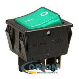 Переключатель, выключатель R515BGNBT-G ON-OFF 250V 16A (зеленый)