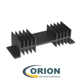 Радиатор  30x102x24.5мм ребристый алюминиевый HS104-30
