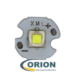 Светодиод на плате 14мм Cree Xlamp XM-L T6 10W белый холодный (1052Lm)