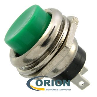 Кнопка PBS-26B OFF-(ON) 250V 1A зеленая